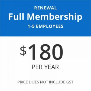 RENEWAL FULL MEMBERSHIP 1-5 Employees